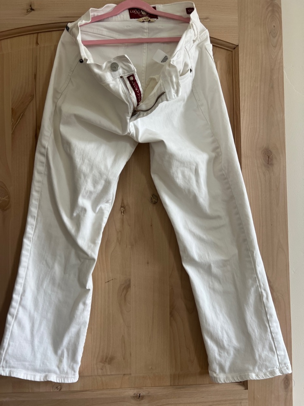 Lucky Brand White Cropped Ankle Jeans